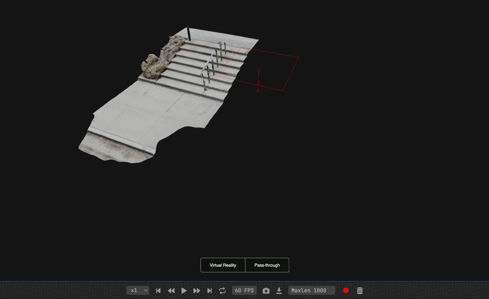 animation showing two copies of the mesh side by side, flashing